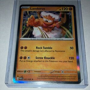 2026 Landorus Reverse Holo Pokemon Card NEW